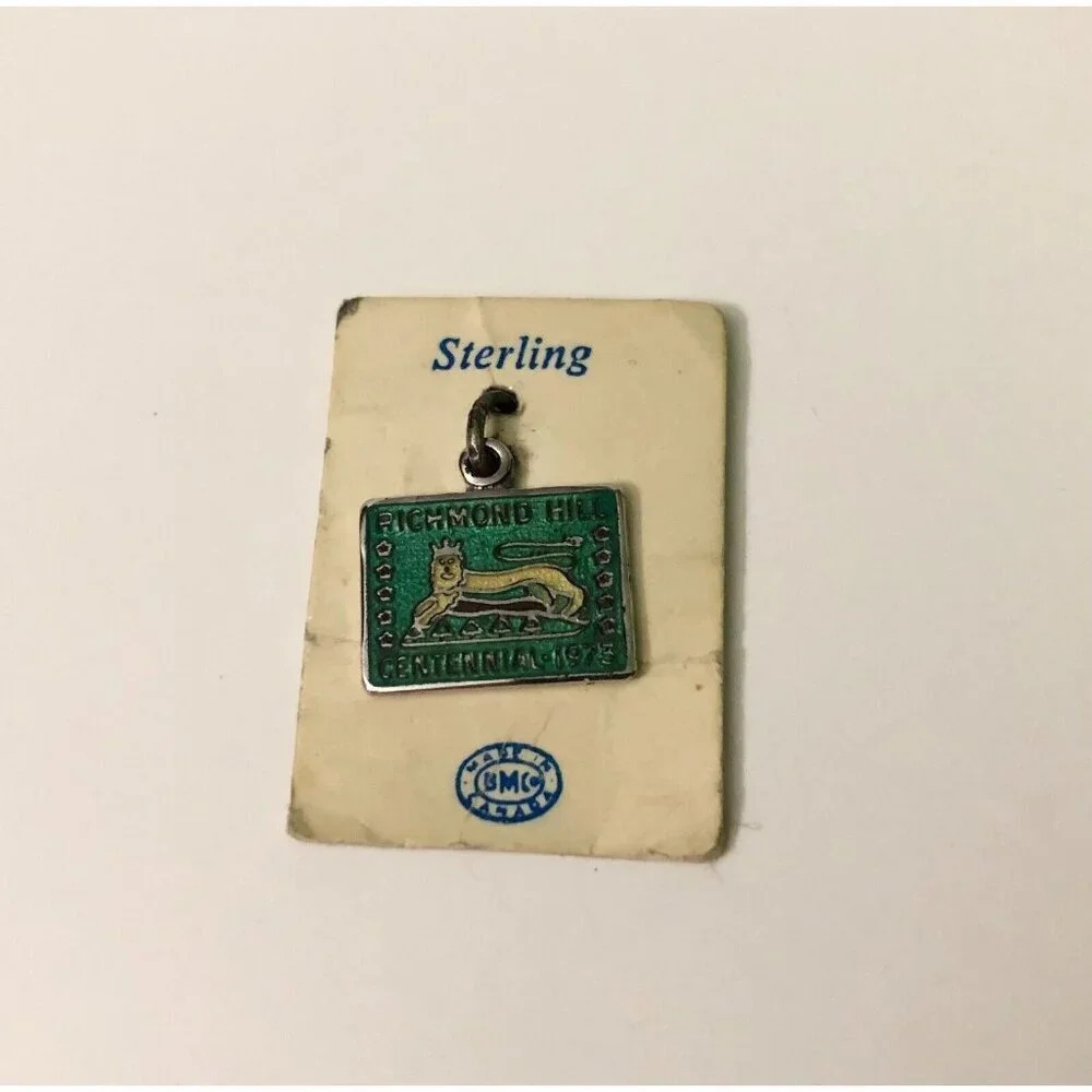 Vintage Richmond Hill Centennial Pin Souvenir Sterling